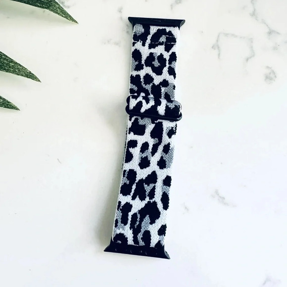 Jewelry - Stretchy Leopard Animal Apple Watch Band Nylon 38 40 41 Adjustable Elastic Sport
